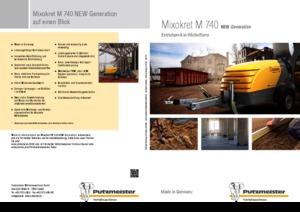 Pneumatische transportbanden Putzmeister M 740 DB