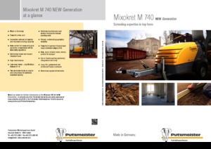 Pneumatische transportbanden Putzmeister M 740 DB