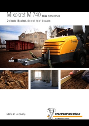 Pneumatische transportbanden Putzmeister M 740 DBS