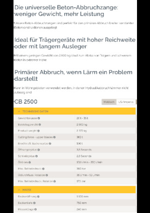 Betonbrekers Epiroc CB 2500