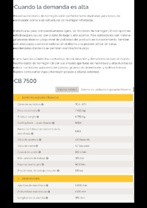 Betonbrekers Epiroc CB 7500