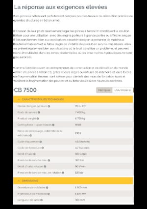 Betonbrekers Epiroc CB 7500