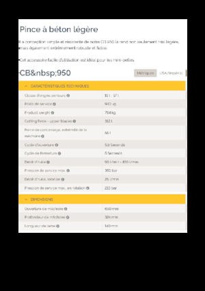 Betonbrekers Epiroc CB 950