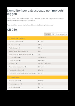 Betonbrekers Epiroc CB 950