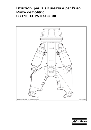 Betonbrekers Atlas Copco CC 2500S