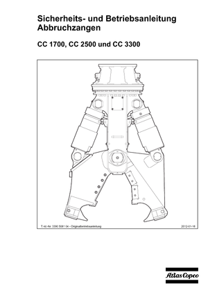 Betonbrekers Atlas Copco CC 2500S