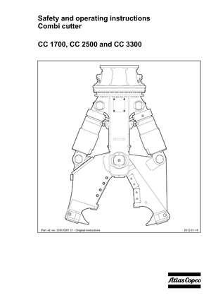 Betonbrekers Atlas Copco CC 2500S