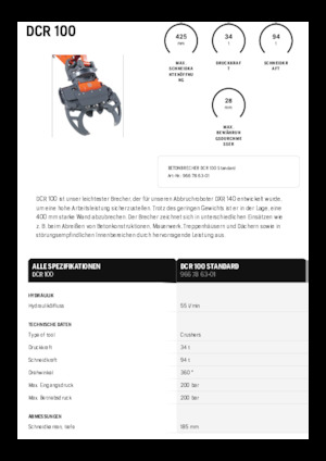 Betonbrekers Husqvarna DCR 100