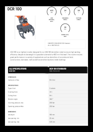 Betonbrekers Husqvarna DCR 100