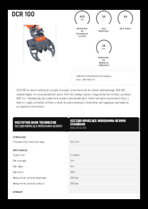 Betonbrekers Husqvarna DCR 100