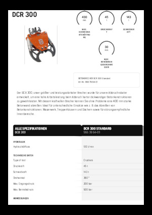 Betonbrekers Husqvarna DCR 300