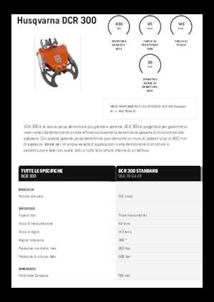 Betonbrekers Husqvarna DCR 300