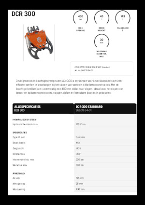 Betonbrekers Husqvarna DCR 300