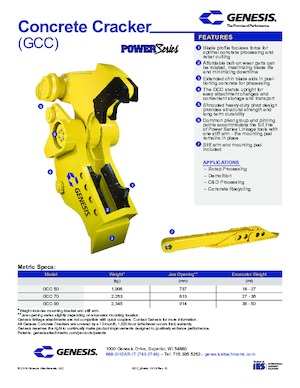 Betonbrekers Genesis GCC 50