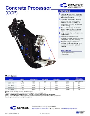 Betonbrekers Genesis GCP 410