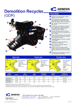 Betonbrekers Genesis GDR 300