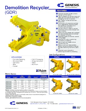 Betonbrekers Genesis GDR 300