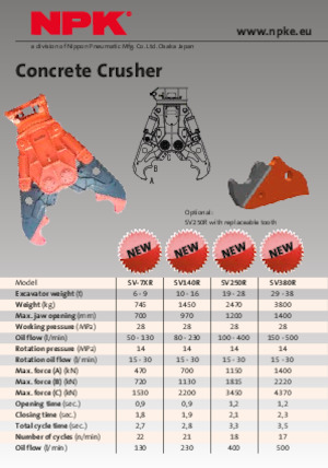 Betonbrekers NPK SV-7XR