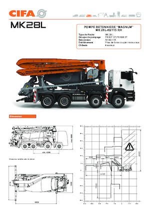 Truckmixers/ Betonpompen CIFA MK28L