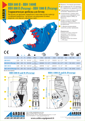 Betonverpulveraars Arden BBH800R