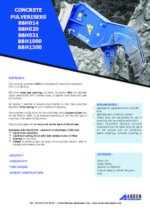 Betonverpulveraars Arden BBH1300