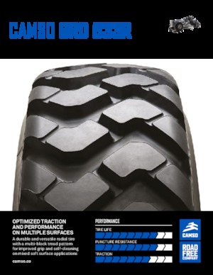 Banden voor bouwmachines Camso GRD 533R 14.00R24