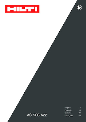 Haakse slijpmachines Hilti AG 500-A22 (5'') 