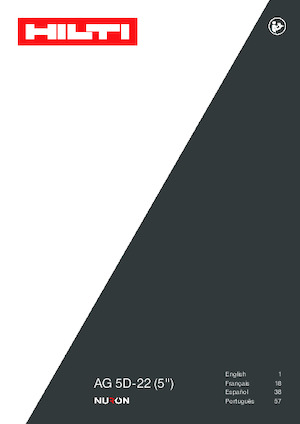 Haakse slijpmachines Hilti AG 5D-22 