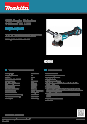 Haakse slijpmachines Makita DGA467Z 