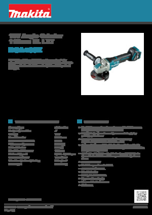 Haakse slijpmachines Makita DGA469Z 