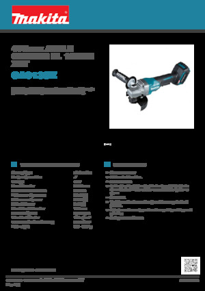 Haakse slijpmachines Makita GA013GZ 
