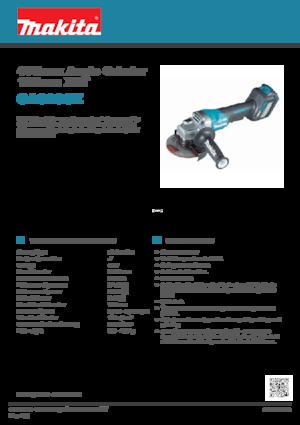 Haakse slijpmachines Makita GA029GZ 