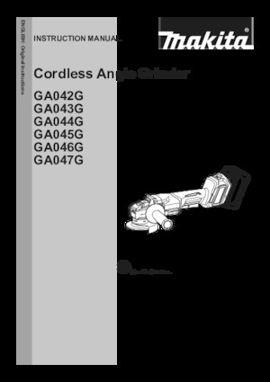 Haakse slijpmachines Makita GA047GZ02