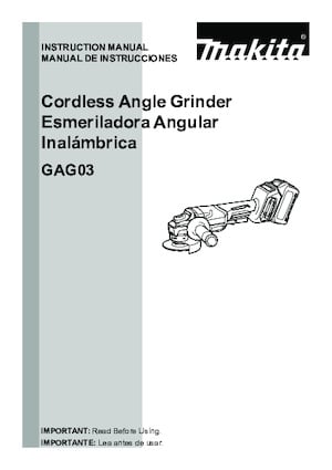 Haakse slijpmachines Makita GAG03M1