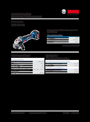 Haakse slijpmachines Bosch GWS 18V-10