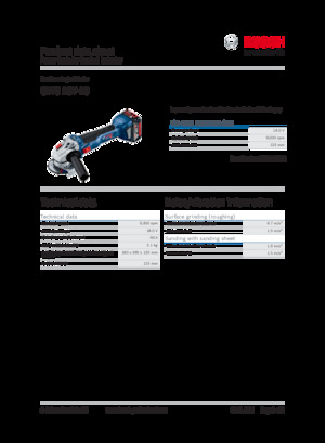 Haakse slijpmachines Bosch GWS 18V-10