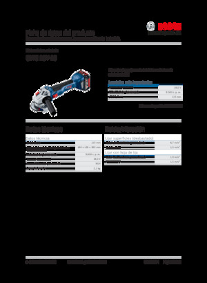 Haakse slijpmachines Bosch GWS 18V-10