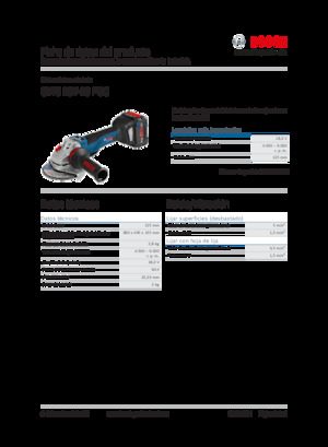 Haakse slijpmachines Bosch GWS 18V-10 PSC