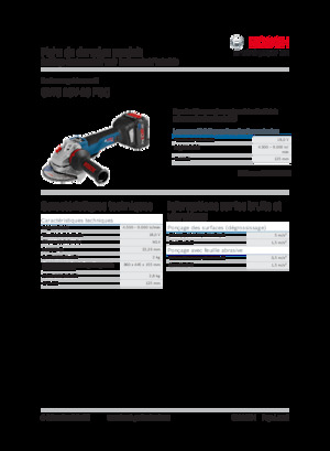 Haakse slijpmachines Bosch GWS 18V-10 PSC