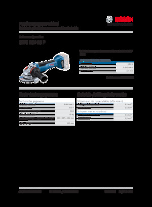 Haakse slijpmachines Bosch GWS 18V-15 P