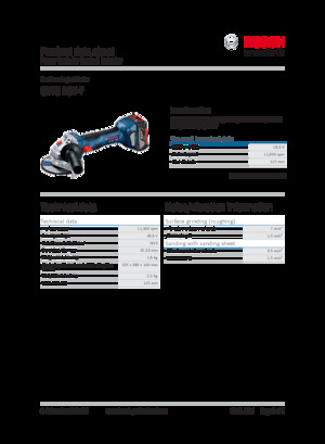 Haakse slijpmachines Bosch GWS 18V-7