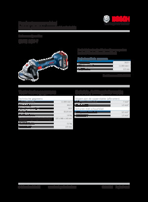 Haakse slijpmachines Bosch GWS 18V-7