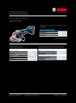 Haakse slijpmachines Bosch GWX 18V-10