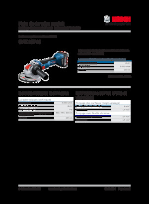 Haakse slijpmachines Bosch GWX 18V-10