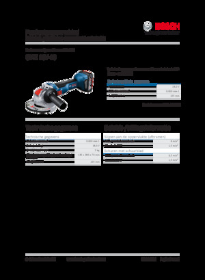 Haakse slijpmachines Bosch GWX 18V-10