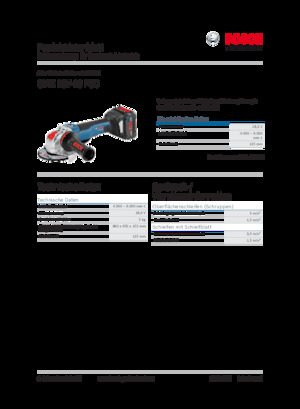 Haakse slijpmachines Bosch GWX 18V-10 PSC