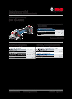 Haakse slijpmachines Bosch GWX 18V-10 PSC