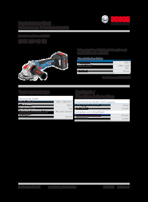Haakse slijpmachines Bosch GWX 18V-10 SC