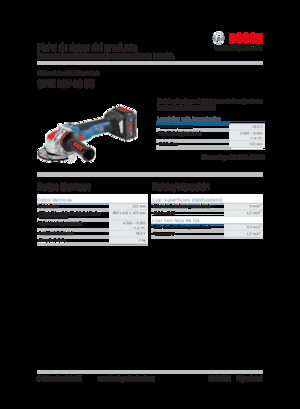 Haakse slijpmachines Bosch GWX 18V-10 SC