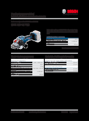 Haakse slijpmachines Bosch GWX 18V-15 PSC